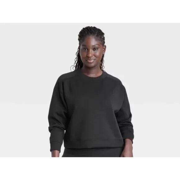 Women's Airy Sleek Sandwash Crewneck Sweatshirt Size XXL - Picture 1 of 8